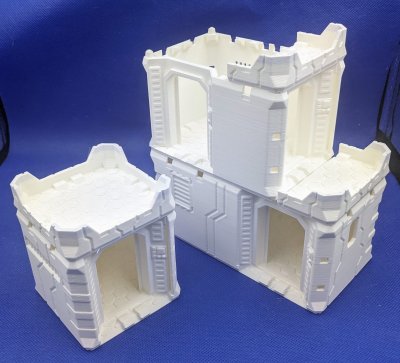 Modular Sci Fi Buildings 3in base