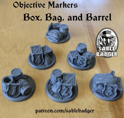 Objective Markers - Box Bag and Barrel - Image 1