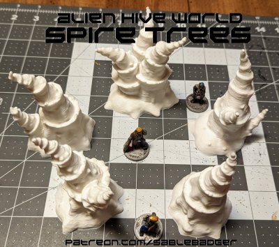 Alien Spire Trees