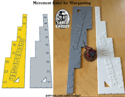 Wargaming Ruler - Thin Style
