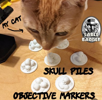 Objective Markers - Skull Piles