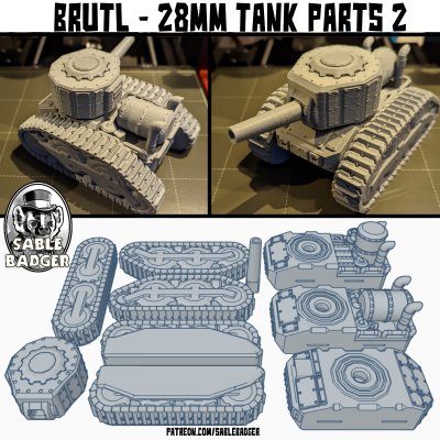 BRUTL 28mm Tank Parts 2 - Image 2
