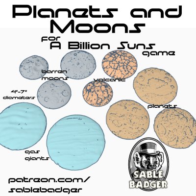 A Billion Suns - Planets and Moons