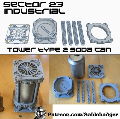 Sector 23 Industrial - Soda Can Tower