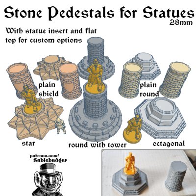 Stone Statue Pedestals