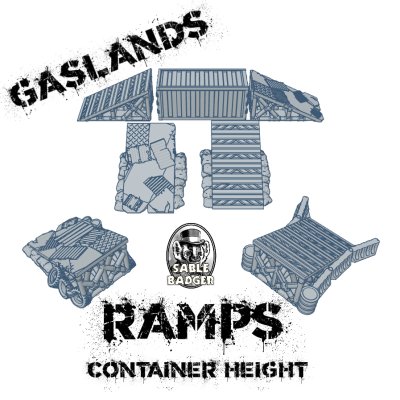 Gaslands - Container Height Ramps - Image 2