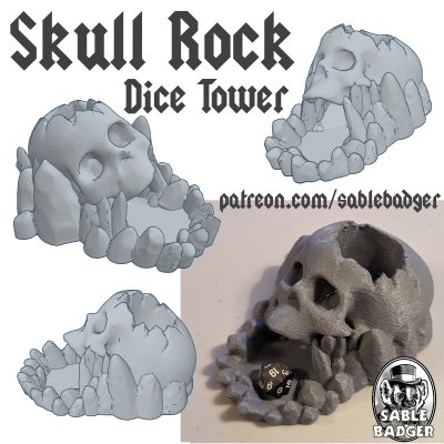 Skull Rock Dice Tower