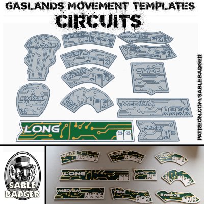 Gaslands Templates - Circuits