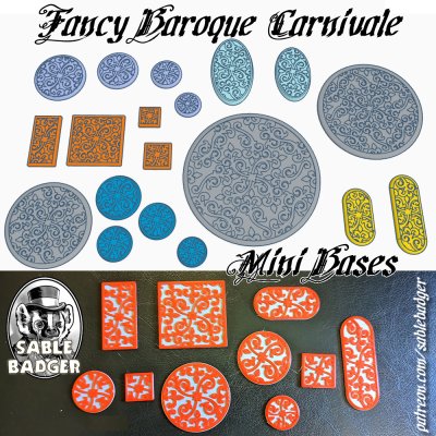 Mini Bases - Fancy Baroque