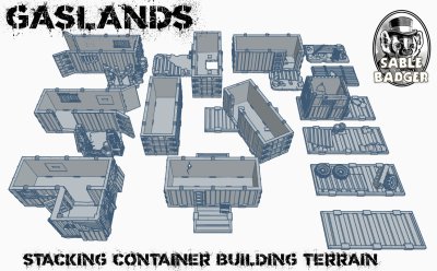 Stacking Shipping Container Buildings - Gaslands Scale - Image 2
