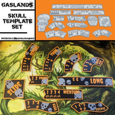Gaslands Templates - Skulls