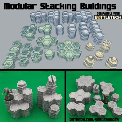 Battletech Stacking Buildings Terrain