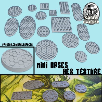 Mini Bases - Sci Fi Hex Texture - Image 1