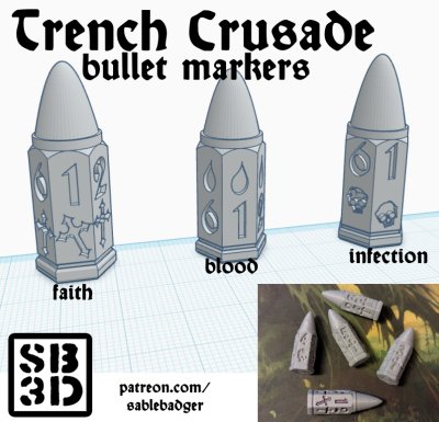 Trench Crusade tracker bullets