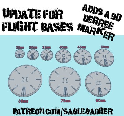 Flight Bases Update - Round 90 Degree Marker