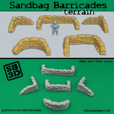 Sandbag Barricades Terrain