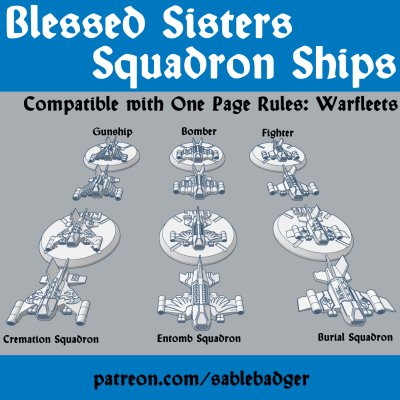 OPR Warfleets - Blessed Sisters - Squadrons