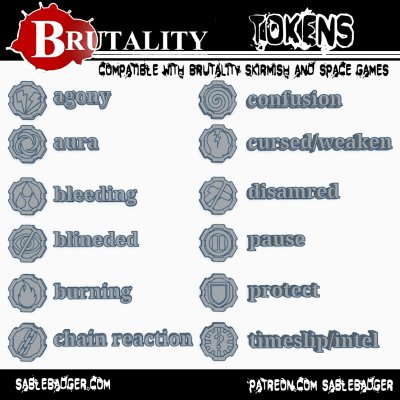 Tokens - Brutality Skirmish-Space